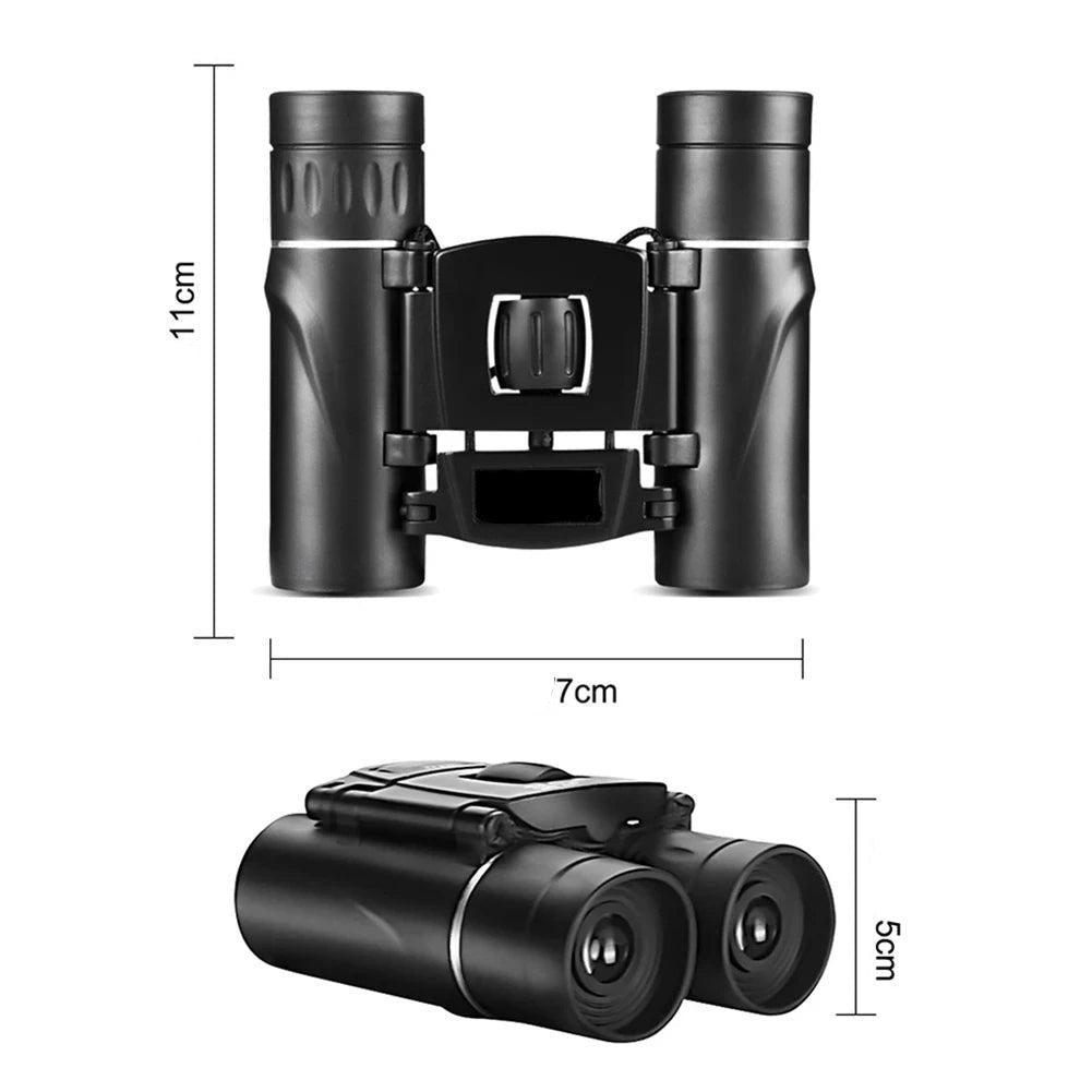 Jumelles Compactes 10x25 HD – Pliables & Légères pour Voyages