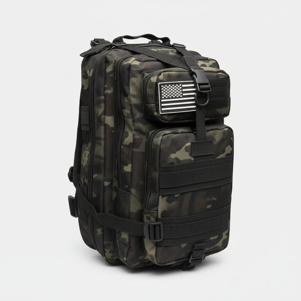 Sac à Dos Tactique 25L – Compact Étanche avec Système Molle