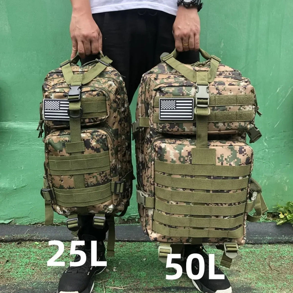 Sac à Dos Tactique 25L – Compact Étanche avec Système Molle
