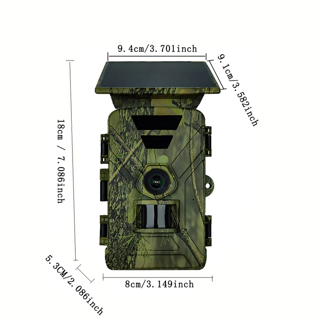 Caméra de Chasse Solaire WiFi 8K – 60MP | Vision Nocturne